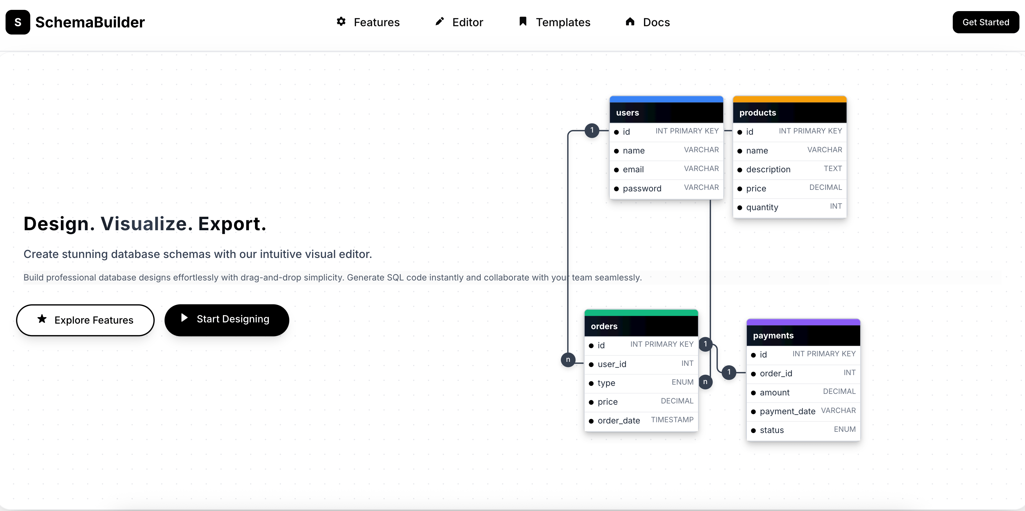 Schema Builder preview